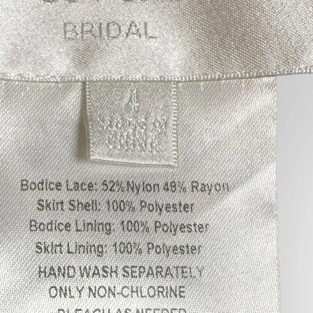 Davids Bridal Purple lace formal Dress-Long woman’s size 4